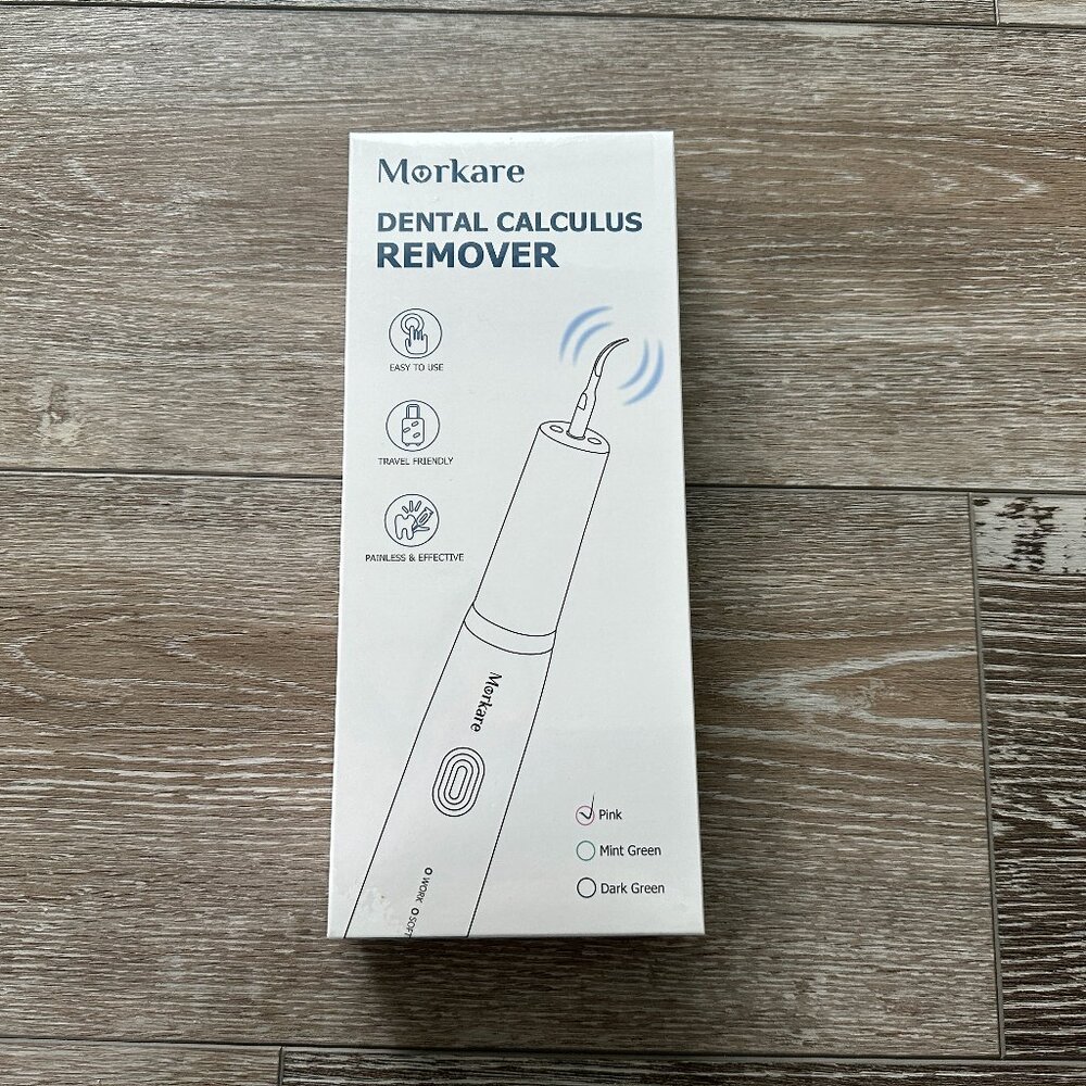NWT Morekare Dental Calculus Plaque Tartar Remover Kit w 4 Replacement Heads